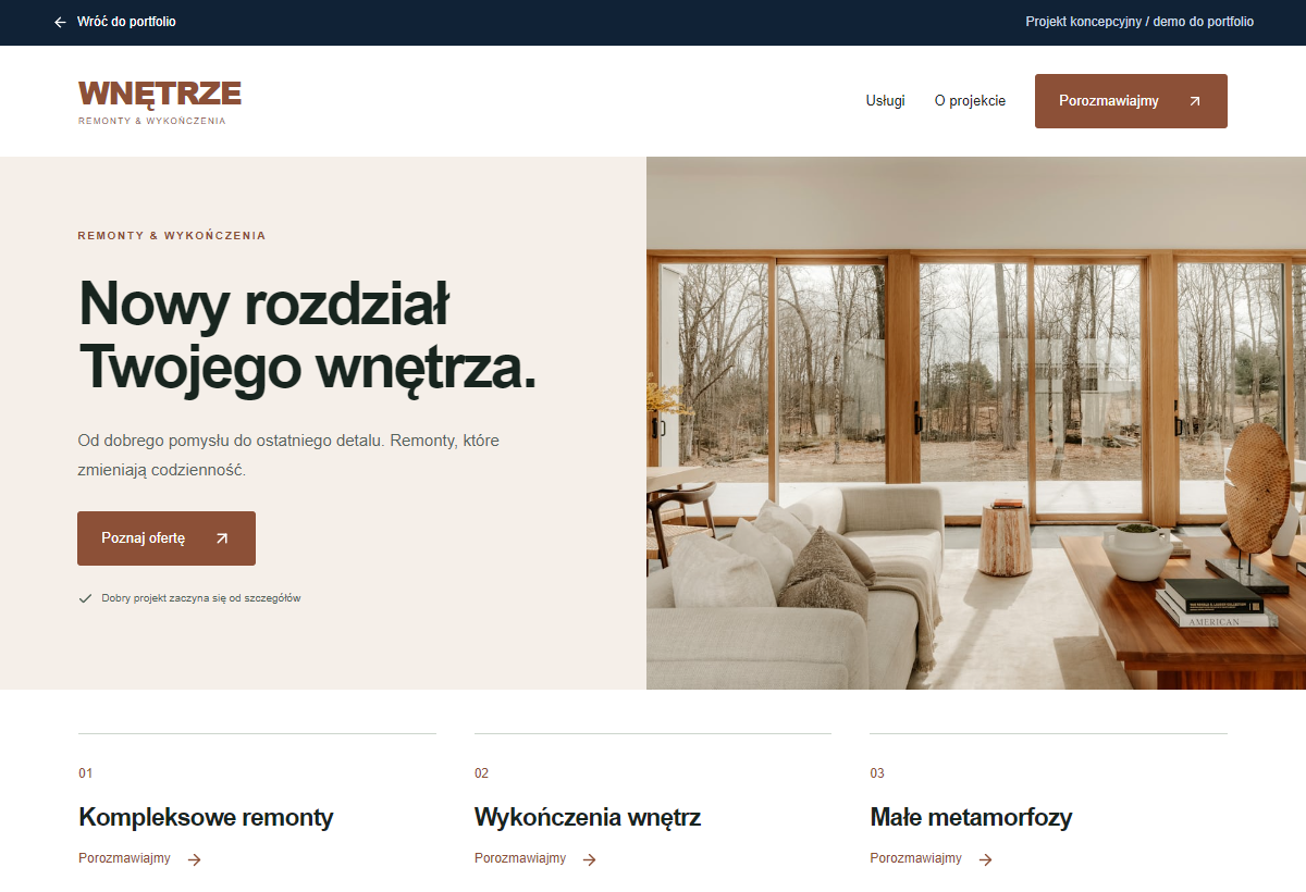 Podgląd desktop: Firma remontowa