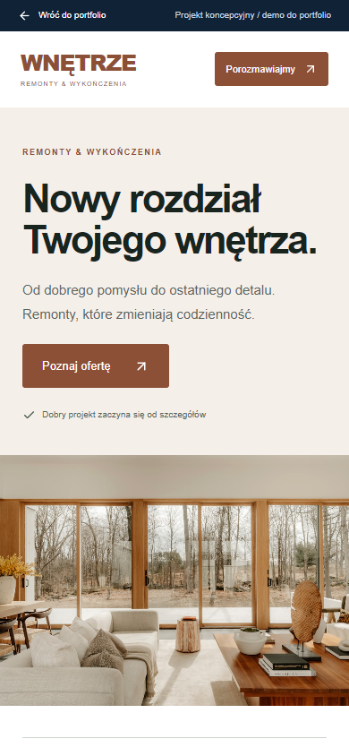 Podgląd mobilny: Firma remontowa